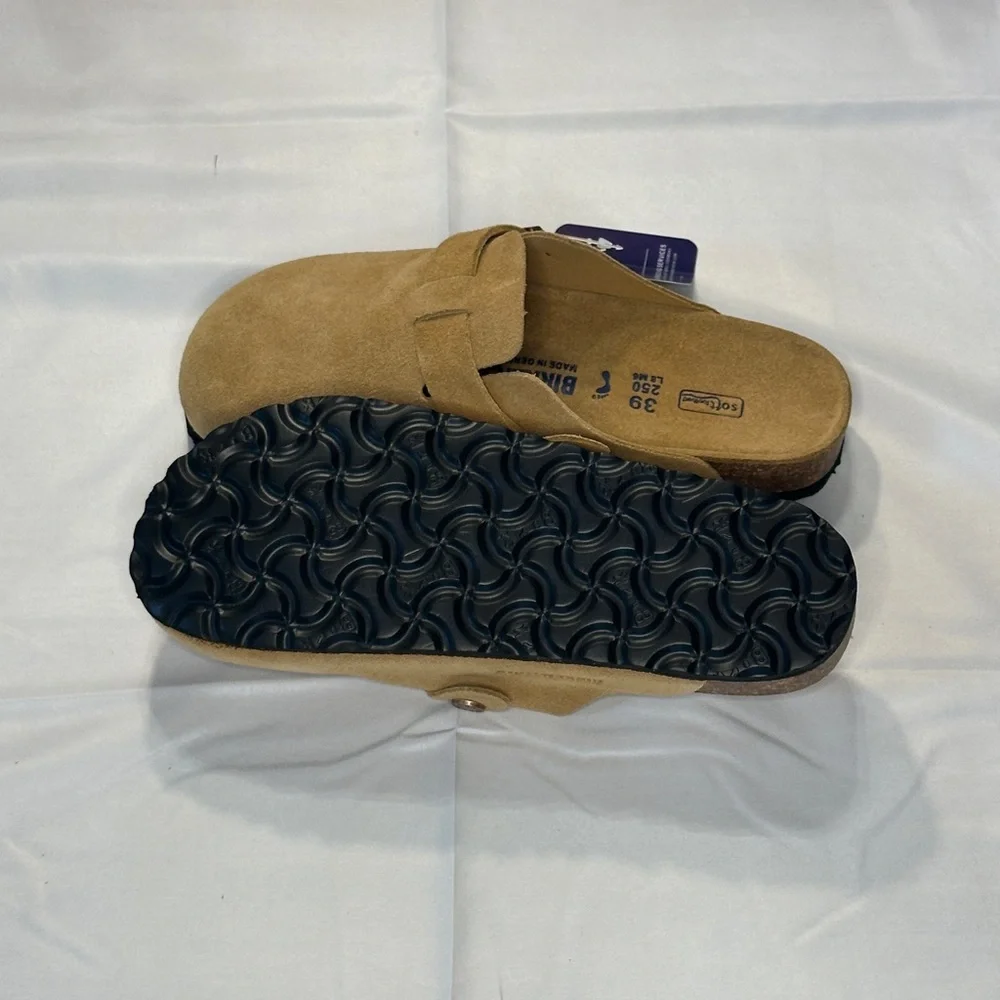 Birkenstock Boston Latte Cream Women’s Size US 8.5/9 EU 39
